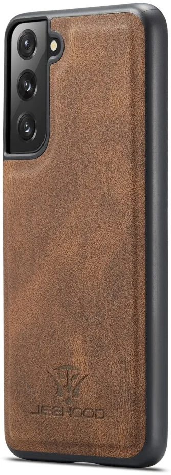 CaseMe JH-01 Samsung Galaxy S22 Hoesje Magnetische Kaarthouder Bruin afbeelding 11