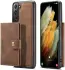 CaseMe JH-01 Samsung Galaxy S22 Hoesje Magnetische Kaarthouder Bruin afbeelding 10