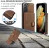 CaseMe JH-01 Samsung Galaxy S22 Hoesje Magnetische Kaarthouder Bruin afbeelding 4