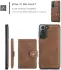 CaseMe JH-01 Samsung Galaxy S22 Hoesje Magnetische Kaarthouder Bruin afbeelding 8