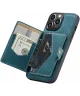 CaseMe JH-01 Apple iPhone 13 Hoesje met Magnetische Kaarthouder Blauw