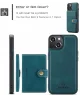 CaseMe JH-01 Apple iPhone 15 Plus Hoesje Magnetische Kaarthouder Blauw