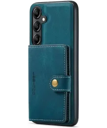 CaseMe JH-01 Samsung A14 5G Hoesje met Magnetische Kaarthouder Blauw