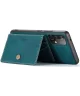CaseMe JH-01 Samsung Galaxy A33 Hoesje Magnetische Kaarthouder Blauw