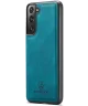 CaseMe JH-01 Samsung Galaxy S22 Hoesje Magnetische Kaarthouder Blauw