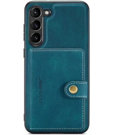 CaseMe JH-01 Samsung Galaxy S23 Hoesje Magnetische Kaarthouder Blauw Hoesjes