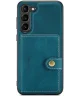 CaseMe JH-01 Samsung Galaxy S23 Hoesje Magnetische Kaarthouder Blauw