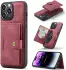 CaseMe JH-01 Apple iPhone 15 Pro Hoesje Magnetische Kaarthouder Rood afbeelding 2