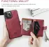 CaseMe JH-01 Apple iPhone 15 Pro Hoesje Magnetische Kaarthouder Rood afbeelding 3