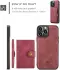 CaseMe JH-01 Apple iPhone 15 Pro Hoesje Magnetische Kaarthouder Rood afbeelding 5