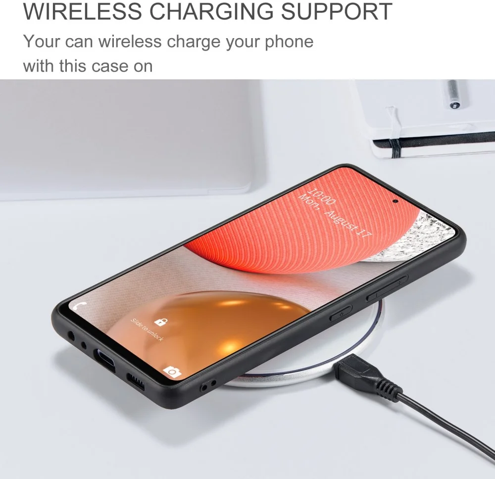 CaseMe JH-01 Samsung Galaxy A33 Hoesje Magnetische Kaarthouder Rood afbeelding 9