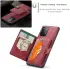 CaseMe JH-01 Samsung Galaxy A33 Hoesje Magnetische Kaarthouder Rood afbeelding 5