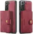 CaseMe JH-01 Samsung Galaxy S22 Hoesje Magnetische Kaarthouder Rood afbeelding 10
