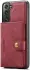 CaseMe JH-01 Samsung Galaxy S22 Hoesje Magnetische Kaarthouder Rood afbeelding 15