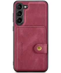 CaseMe JH-01 Samsung Galaxy S23 Hoesje Magnetische Kaarthouder Rood
