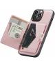 CaseMe JH-01 Apple iPhone 13 Hoesje met Magnetische Kaarthouder Roze