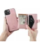 CaseMe JH-01 Apple iPhone 14 Hoesje met Magnetische Kaarthouder Roze