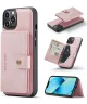 CaseMe JH-01 Apple iPhone 14 Hoesje met Magnetische Kaarthouder Roze