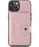 CaseMe JH-01 Apple iPhone 14 Hoesje met Magnetische Kaarthouder Roze