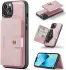 CaseMe JH-01 Apple iPhone 14 Hoesje met Magnetische Kaarthouder Roze afbeelding 4