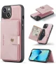 CaseMe JH-01 Apple iPhone 15 Hoesje met Magnetische Kaarthouder Roze