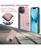 CaseMe JH-01 Apple iPhone 15 Hoesje met Magnetische Kaarthouder Roze