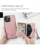 CaseMe JH-01 iPhone 15 Pro Max Hoesje Magnetische Kaarthouder Roze