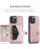 CaseMe JH-01 iPhone 15 Pro Max Hoesje Magnetische Kaarthouder Roze