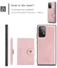 CaseMe JH-01 Samsung Galaxy A33 Hoesje Magnetische Kaarthouder Roze