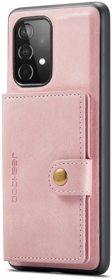CaseMe JH-01 Samsung Galaxy A33 Hoesje Magnetische Kaarthouder Roze afbeelding 11