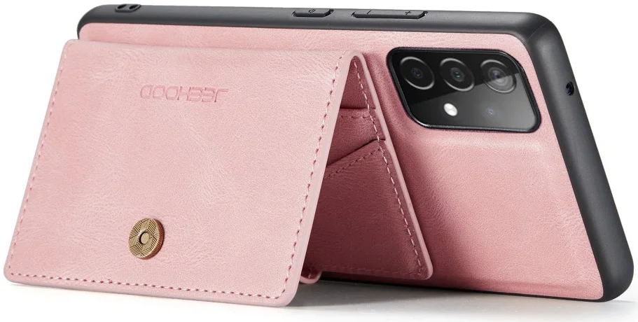 CaseMe JH-01 Samsung Galaxy A33 Hoesje Magnetische Kaarthouder Roze afbeelding 12