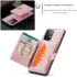 CaseMe JH-01 Samsung Galaxy A33 Hoesje Magnetische Kaarthouder Roze afbeelding 5