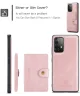 CaseMe JH-01 Samsung Galaxy A34 Hoesje Magnetische Kaarthouder Roze