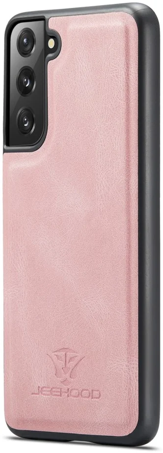 CaseMe JH-01 Samsung Galaxy S22 Hoesje Magnetische Kaarthouder Roze afbeelding 13