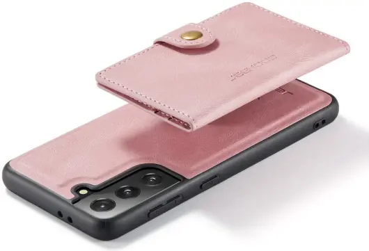 CaseMe JH-01 Samsung Galaxy S22 Hoesje Magnetische Kaarthouder Roze afbeelding 11