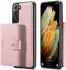 CaseMe JH-01 Samsung Galaxy S22 Hoesje Magnetische Kaarthouder Roze afbeelding 14
