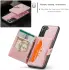 CaseMe JH-01 Samsung Galaxy S22 Hoesje Magnetische Kaarthouder Roze afbeelding 7