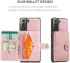 CaseMe JH-01 Samsung Galaxy S22 Hoesje Magnetische Kaarthouder Roze afbeelding 9