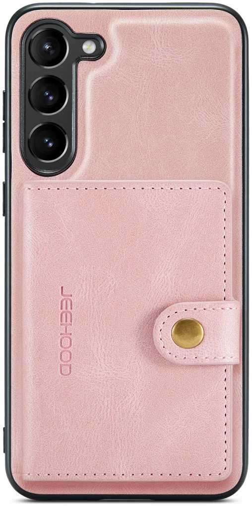 CaseMe JH-01 Samsung Galaxy S23 Hoesje Magnetische Kaarthouder Roze afbeelding 1