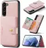 CaseMe JH-01 Samsung Galaxy S23 Hoesje Magnetische Kaarthouder Roze afbeelding 2