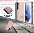 CaseMe JH-01 Samsung Galaxy S23 Hoesje Magnetische Kaarthouder Roze afbeelding 4