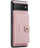 CaseMe JH-01 Google Pixel 7a Hoesje met Magnetische Kaarthouder Roze