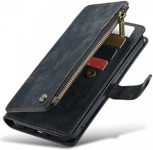 CaseMe C30 Apple iPhone 13 Pro Hoesje Pasjeshouder Book Case Zwart afbeelding 1