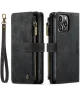 CaseMe C30 Apple iPhone 14 Pro Hoesje Pasjeshouder Book Case Zwart