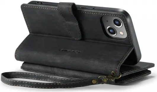 CaseMe C30 Apple iPhone 14 Plus Hoesje Pasjeshouder Book Case Zwart afbeelding 6