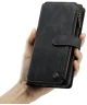 CaseMe C30 Samsung Galaxy A12 Hoesje Pasjeshouder Book Case Zwart