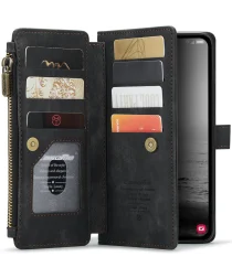 CaseMe C30 Samsung Galaxy A14 5G Hoesje Pasjeshouder Book Case Zwart