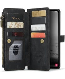 CaseMe C30 Samsung Galaxy A24 Hoesje Pasjeshouder Book Case Zwart