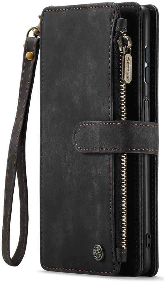 CaseMe C30 Samsung Galaxy A24 Hoesje Pasjeshouder Book Case Zwart afbeelding 9