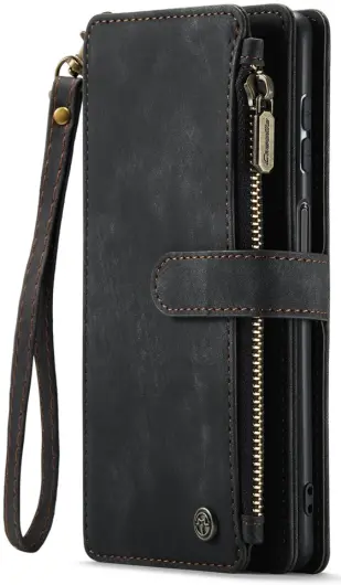CaseMe C30 Samsung Galaxy A24 Hoesje Pasjeshouder Book Case Zwart afbeelding 9